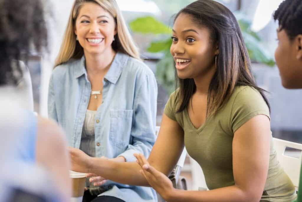 Teenage girls may talk excessively or struggle with substance abuse to mask their symptoms